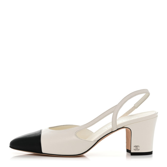 靴 CHANEL Cocomark Slingback Pumps CHANEL] Chanel Cocomark pumps Pearl Sling Back 2021AW G37534