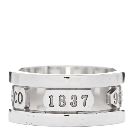 Tiffany & Co. 1837 Sterling Silver Element Classic Wide Band
