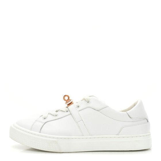 HERMES Calfskin Day Sneakers 36 White 1359411 | FASHIONPHILE