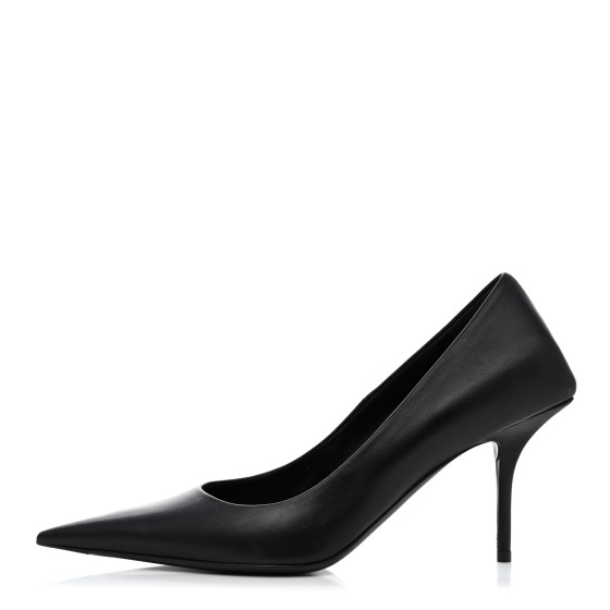 BALENCIAGA Nappa Square Knife 80mm Pumps 37.5 Black 1360812