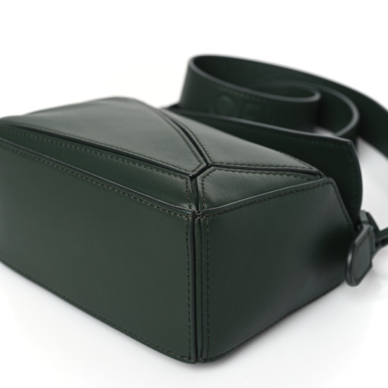 LOEWE Satin Calfskin Mini Puzzle Bag Vintage Khaki 1415468