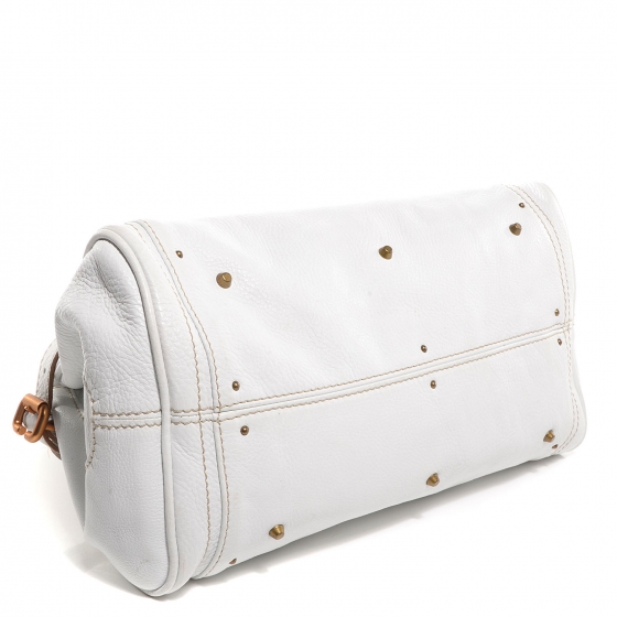 CHLOE Leather Medium Paddington White 75876 | FASHIONPHILE