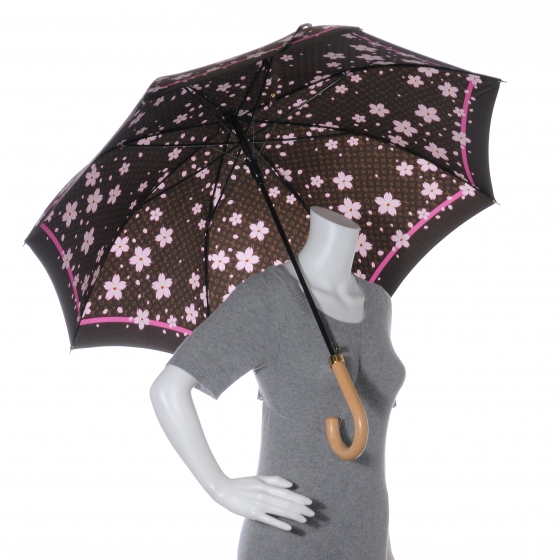 LOUIS VUITTON Monogram Cherry Blossom Parasol Parapluie