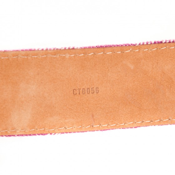 Louis Vuitton ピンクレザーベルト 90/36 Louis Vuitton Belt Sz 90/36 - Luxe Du Jour