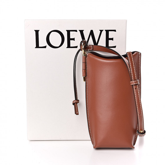 LOEWE Smooth Calfskin Gate Pocket Rust 501830 | FASHIONPHILE