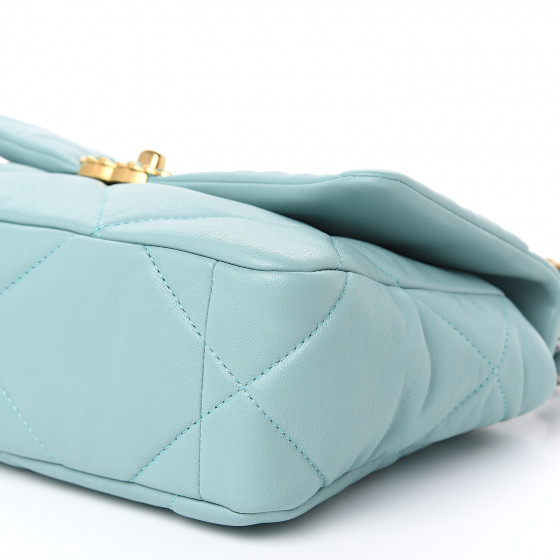 【ヴィンテージ】Rank:S☆Chanel Blue Small C19 Sereis29 Bag Chanel mini square bag blue jersey silver HW | VIntage-United