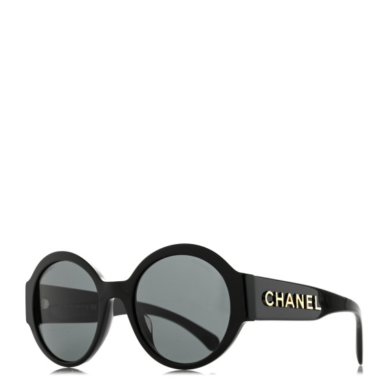 CHANEL シャネル サングラス ラウンド型 ロゴ　5410-A CHANEL Acetate Round Sunglasses 5410-A Black 1319322