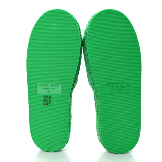 BOTTEGA VENETA Resort Sponge Slides Mens Sandals 45 Grass