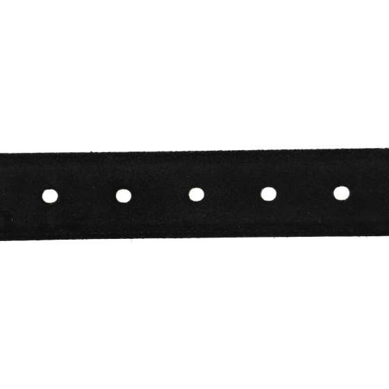SAINT LAURENT ベルト　80 SAINT LAURENT Suede Monogram Square Buckle Belt 80 32 Black