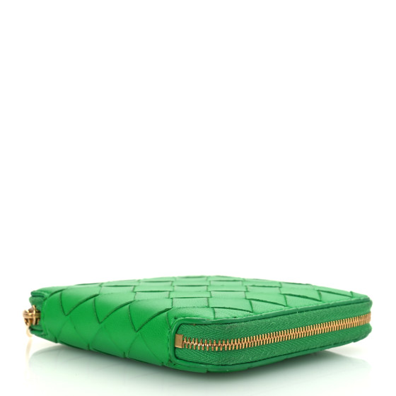 長財布 BOTTEGA VENETA INTRECCIATO NAPPA ZIP-AROUND WALLET Bottega Veneta Grey Intrecciato Woven Nappa Leather Zip
