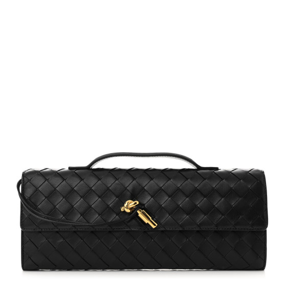 クラッチバッグ BOTTEGA VENETA CLUTCH ANDIAMO IN INTRECCIATO NAPPA Black Long Andiamo intrecciato leather clutch | BOTTEGA