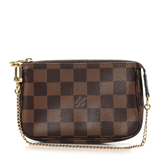LOUIS VUITTON Damier Ebene Mini Pochette Accessories