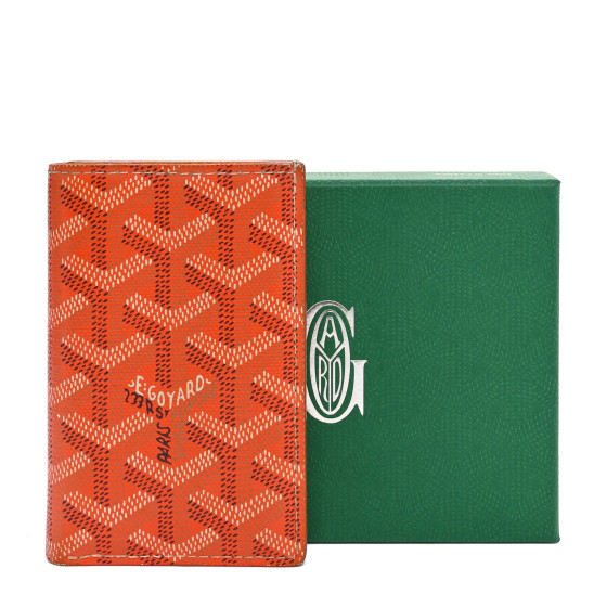 【GOYARD】ST PIERRE 2 カードホルダー GOYARD Goyardine Saint Pierre Card Holder Orange 1684186