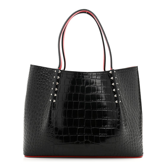 【関税送料込】ルブタン Cabarock Small leather tote ブラック org.jpg