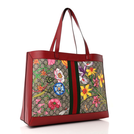【GUCCI】GG Supreme Shadow Logo Tote Bag ROSSO RED GUCCI GG Supreme Monogram Bow Childrens Tote Red Pink