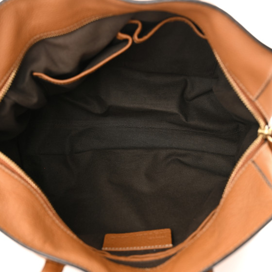 Alexander McQueen★素敵！Brown Leather Signature Tote Bag Alexander McQueen T-Bar Sling Tote Bag | Brown | FARFETCH
