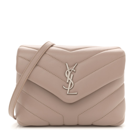 SAINT LAURENT Calfskin Y Quilted Monogram Toy Loulou