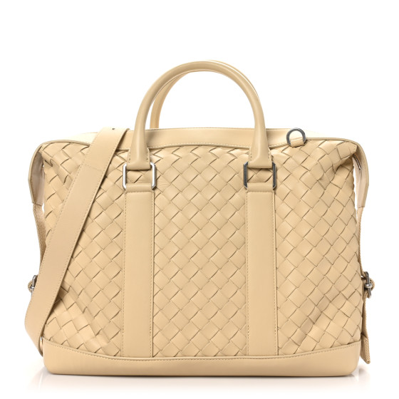 ☆BOTTEGA VENETA☆ Intreccio フラグメントケース PORRIDGE BOTTEGA VENETA Nappa Intrecciato Briefcase Porridge 1678121