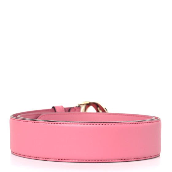 GUCCI ベルト ピンクベージュ GUCCI Moon Calfskin Interlocking G 37mm Belt 85 34 Glossy