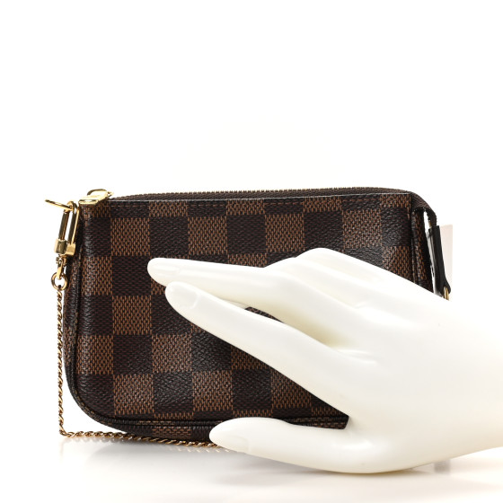 LOUIS VUITTON Damier Ebene Mini Pochette Accessories