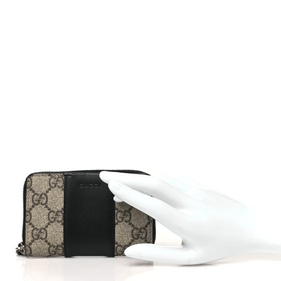 【国内発送】GG Supreme Zip Around Wallet GUCCI GG Supreme Monogram Courrier Embroidered UFO Zip