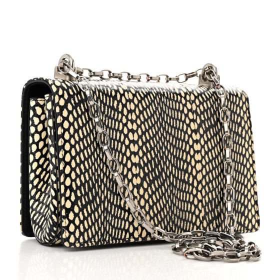 【美品】DOLCE＆GABBANA27㌢ DOLCE & GABBANA Printed Elaphe DG Girls Shoulder Bag