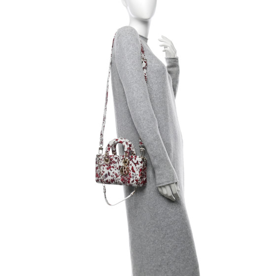 【DIOR】24Cruise LADY D-LITE Mサイズ Le Coeur De Papillons CHRISTIAN DIOR Calfskin Le Coeur Des Papillons Small Lady D