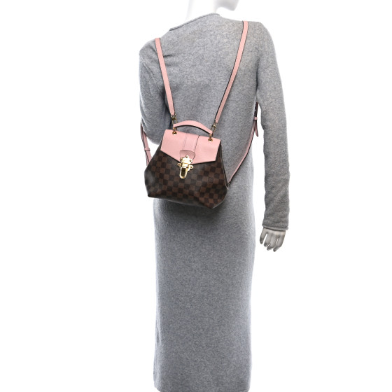 LOUIS VUITTON Damier Ebene Clapton Backpack Magnolia 1668172