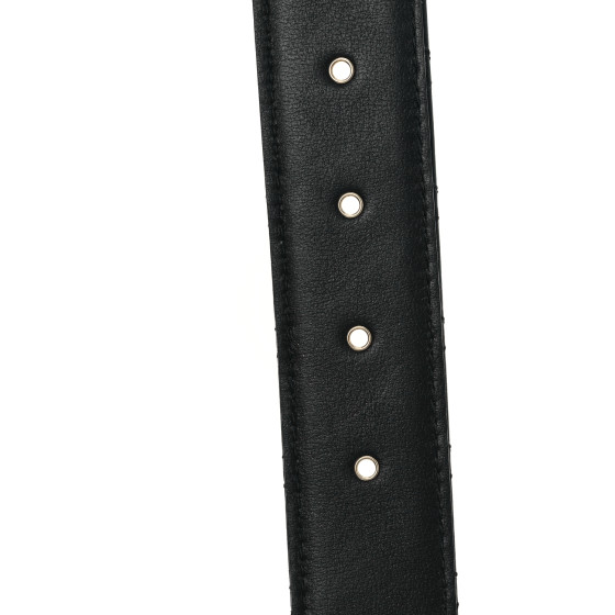 CHANEL レザー ベルト 85/34 Chanel black smooth leather CC belt 85 34 – My Girlfriend's