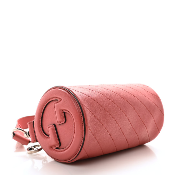 GUCCI Sakai Be Green Calfskin Diagonal Stitched Mini Blondie