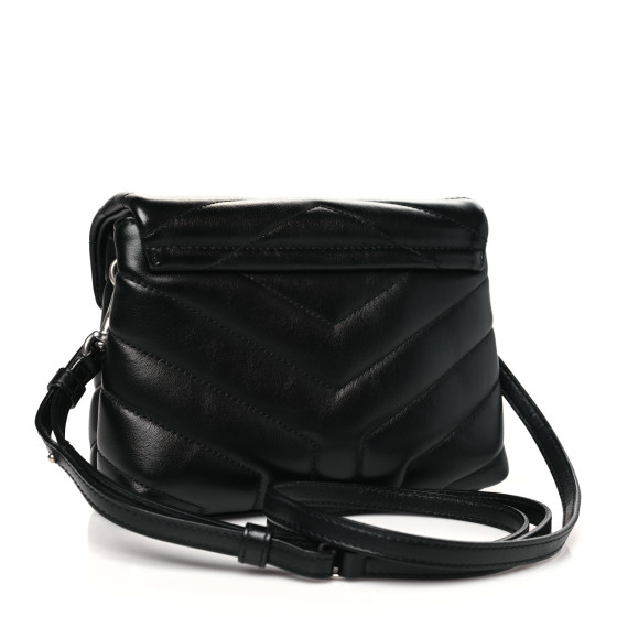 SAINT LAURENT Calfskin Y Quilted Monogram Toy Loulou