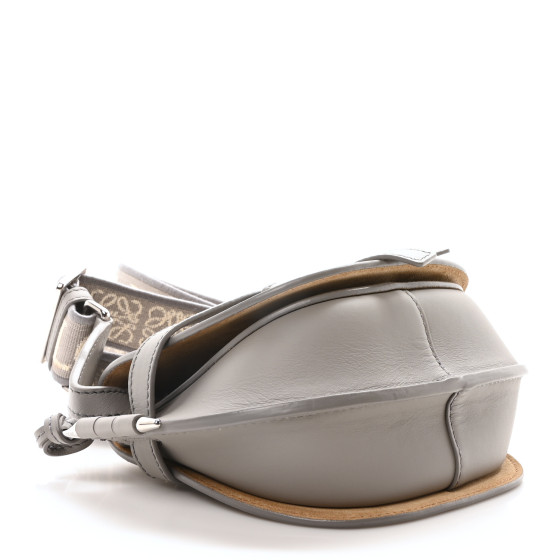 LOEWE Calfskin Jacquard Mini Gate Dual Bag Ash Grey 1681569
