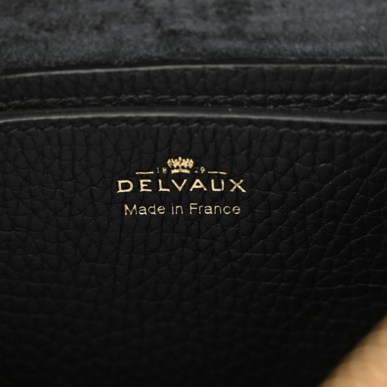 【王室御用達】DELVAUX Pin SwingTaurillon Soft Black 直営店 DELVAUX 王室御用達《Pin Hobo GM》BLACK Taurillon Soft 直営店