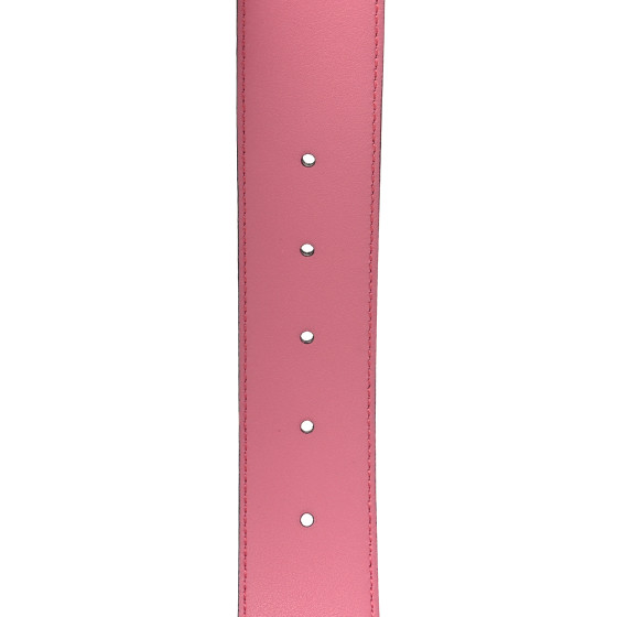 値下げ！GUCCIベルト　ピンク85センチ GUCCI ピンクレザー ベルト ゴールドバックル