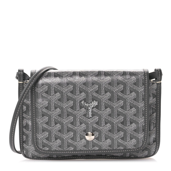 GOYARD Goyardine Plumet Wallet Clutch Grey 1635339