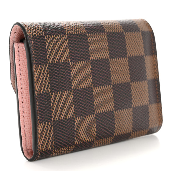 LOUIS VUITTON Damier Ebene Rosalie Coin Purse Rose Ballerine