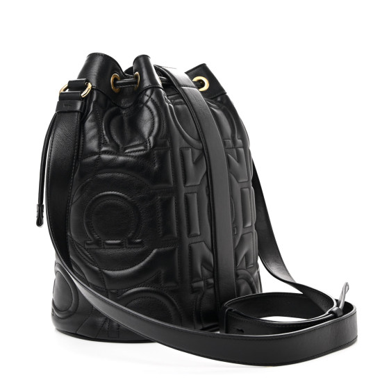 【SALVATORE FERRAGAMO】GANCINI BUCKET BAG Gancini outline bucket bag (XS) - Women | Ferragamo
