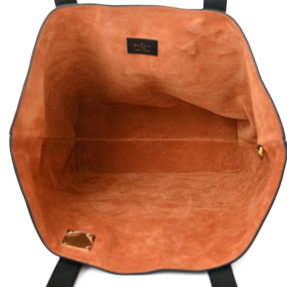 LOUIS VUITTON Grained Calfskin Low Key Cabas MM Black