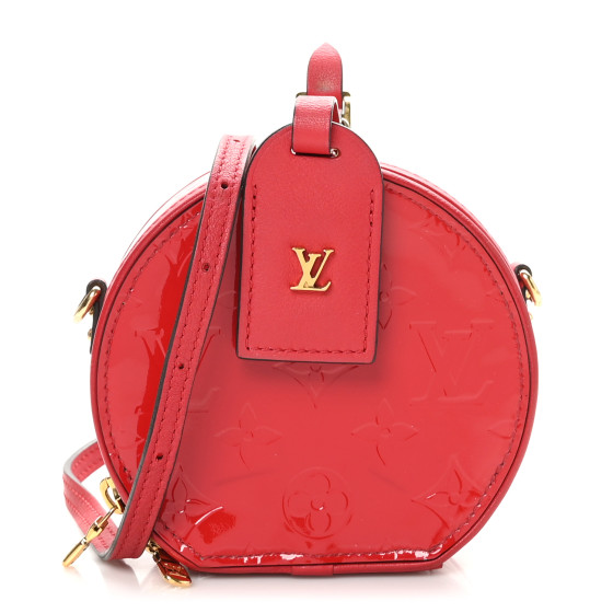 LOUIS VUITTON Vernis Mini Boite Chapeau Souple Red 1635458