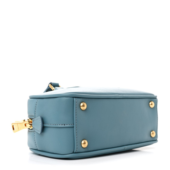 MIU MIU Calfskin Regular Arcadie Top Handle Bag Aqua 1635720