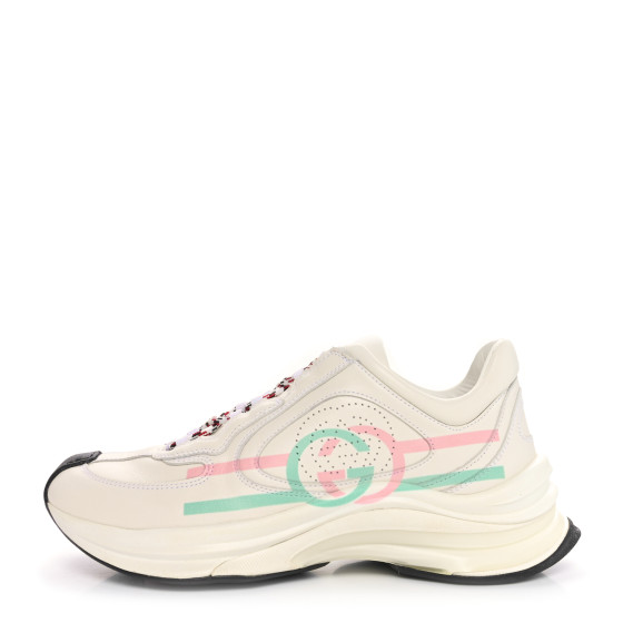 GUCCIスニーカー　36.5 GUCCI Technical Knit Fabric Calfskin Mens Gucci Run Sneakers