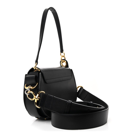 Chloe ブラック スモール Tess バッグ ショルダー レザー Chloé シャイニー＆スエードレザー製Tessスモールバッグ の