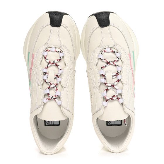 GUCCIスニーカー　36.5 GUCCI Technical Knit Fabric Calfskin Mens Gucci Run Sneakers