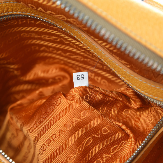 PRADA Canvas Canapa St. Soho Bowler Bag Soleil 716847