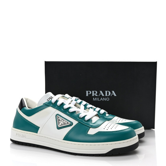 PRADA Vitello Sport Spazzolato Rois Metal Triangle Logo Mens