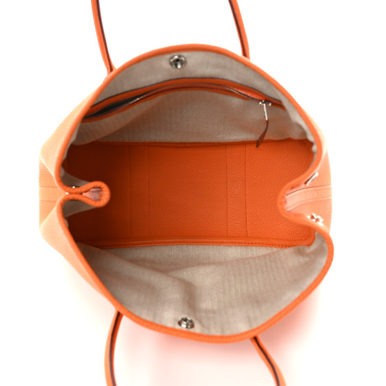 HERMES Negonda Garden Party TPM 30 Orange 1483315 | FASHIONPHILE