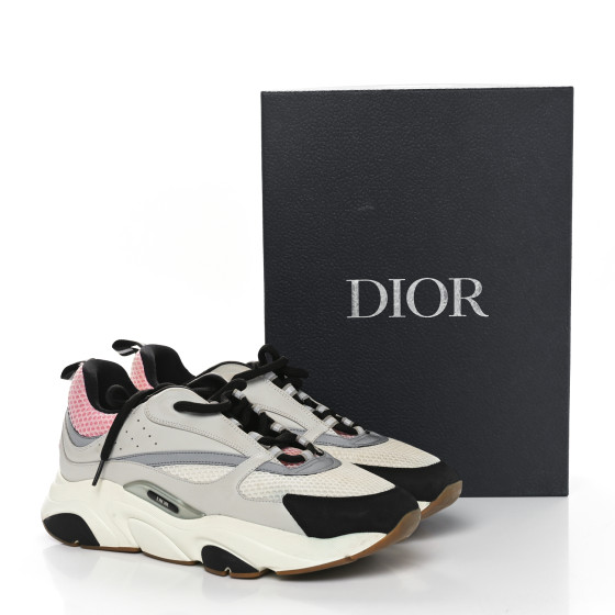 CHRISTIAN DIOR Technical Mesh Calfskin Mens B22 Sneakers 45