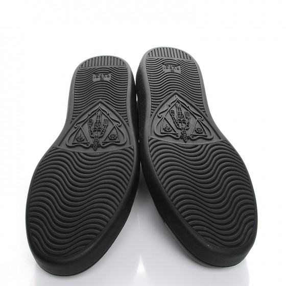 GUCCI GG Supreme Monogram Sneakers 12 Black 222960