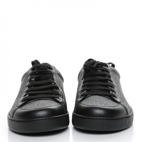 【送料込】GUCCI GG Supremeロゴ入りスニーカー GUCCI GG Supreme Monogram Sneakers 12 Black 222960