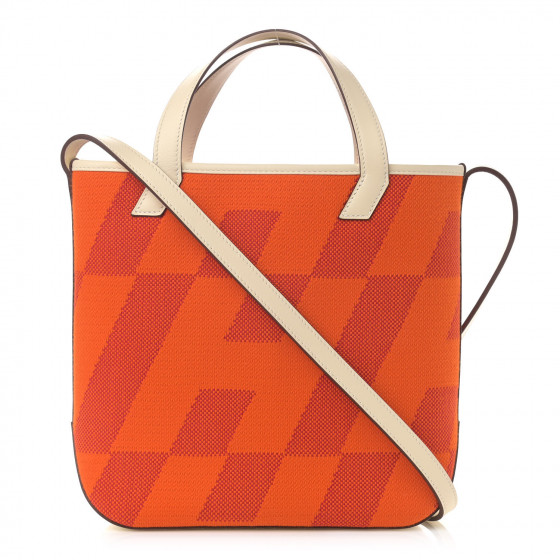 HERMES Swift H Canvas Cabas H En Biais 27 Feu Framboise Nata